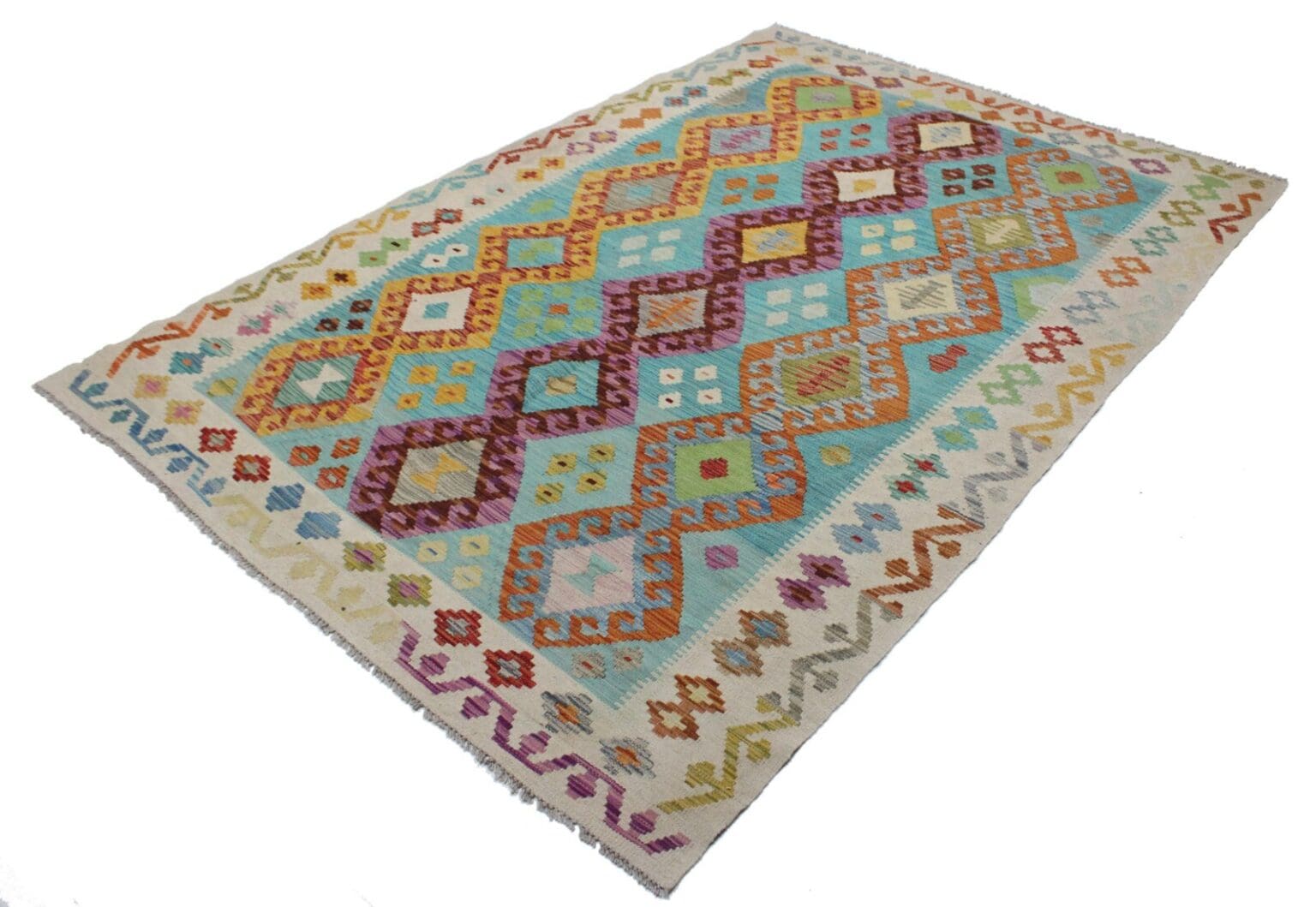 Orientteppich Afghanistan 243 x 167 cm Wolle handgewebt