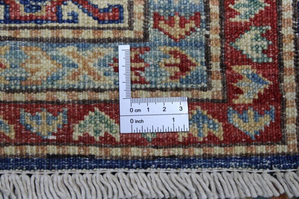 Orientteppich Kazak 242x165 cm Hochlandwolle handgeknüpft