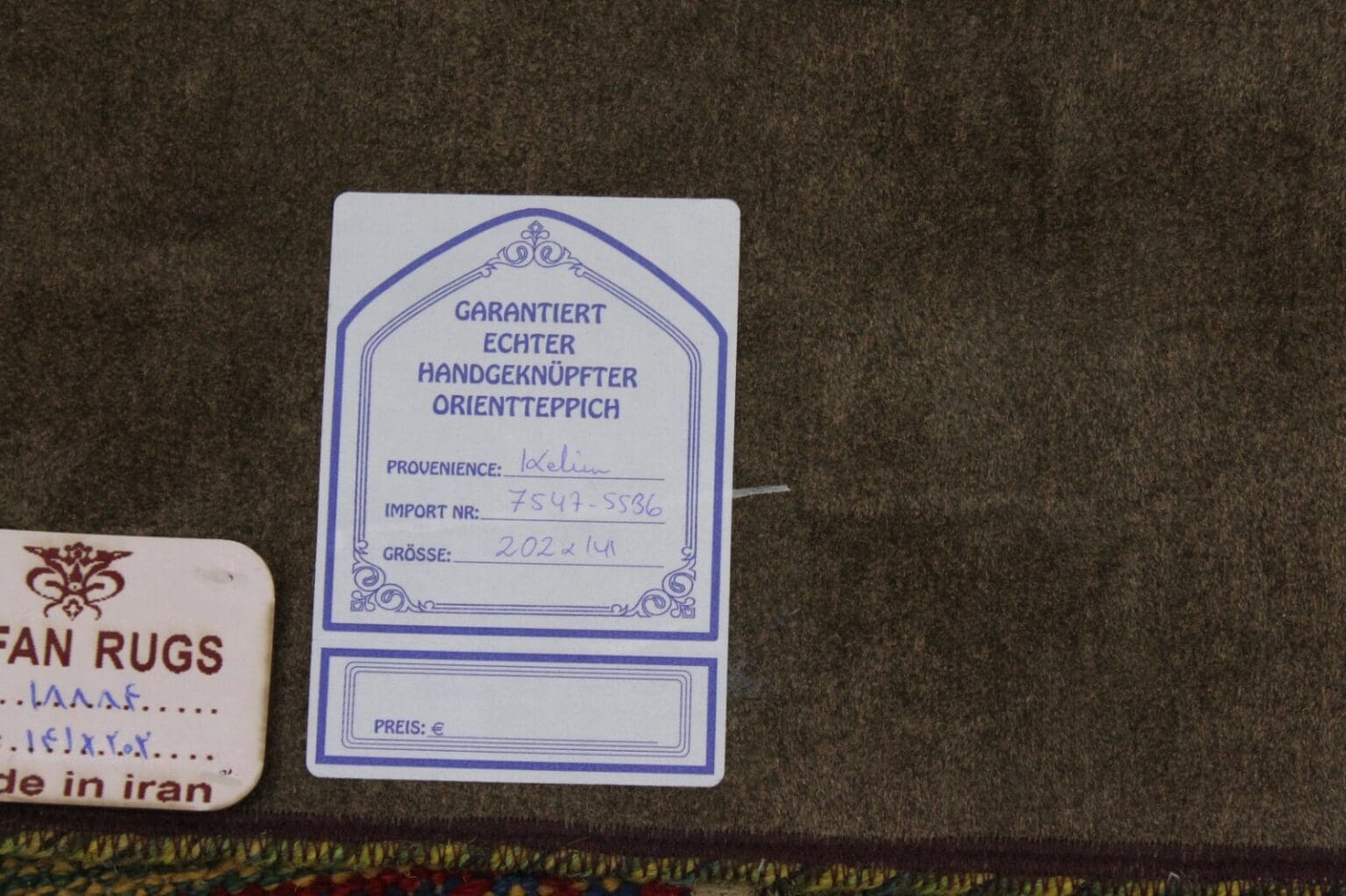 Perserteppich Persisch 202x141 cm Wolle handgewebt