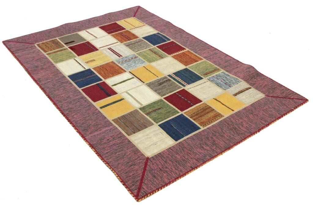 Orientteppich 202 x 141 cm handgewebt