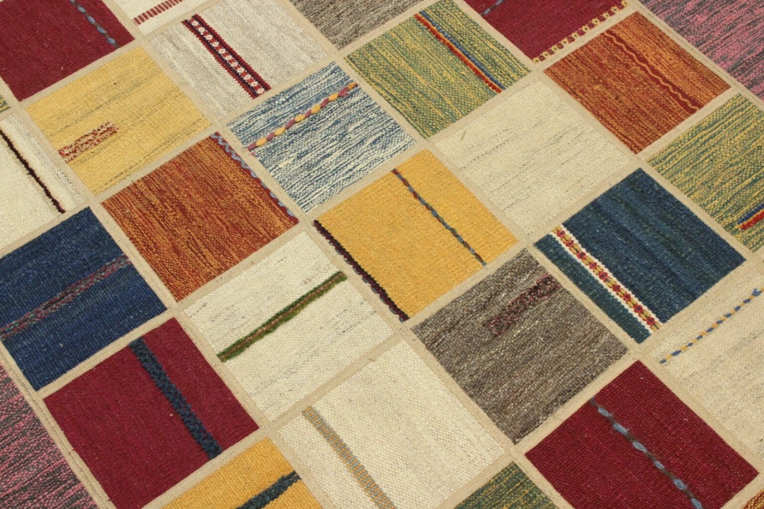 Orientteppich 202 x 141 cm handgewebt
