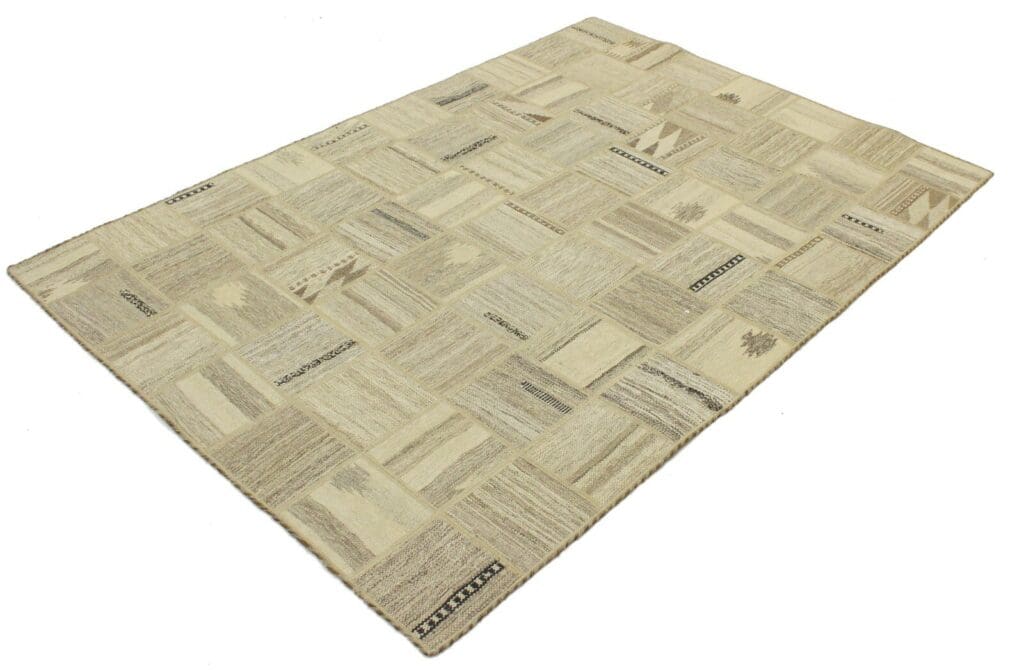 Orientteppich 198x155 cm Wolle handgewebt