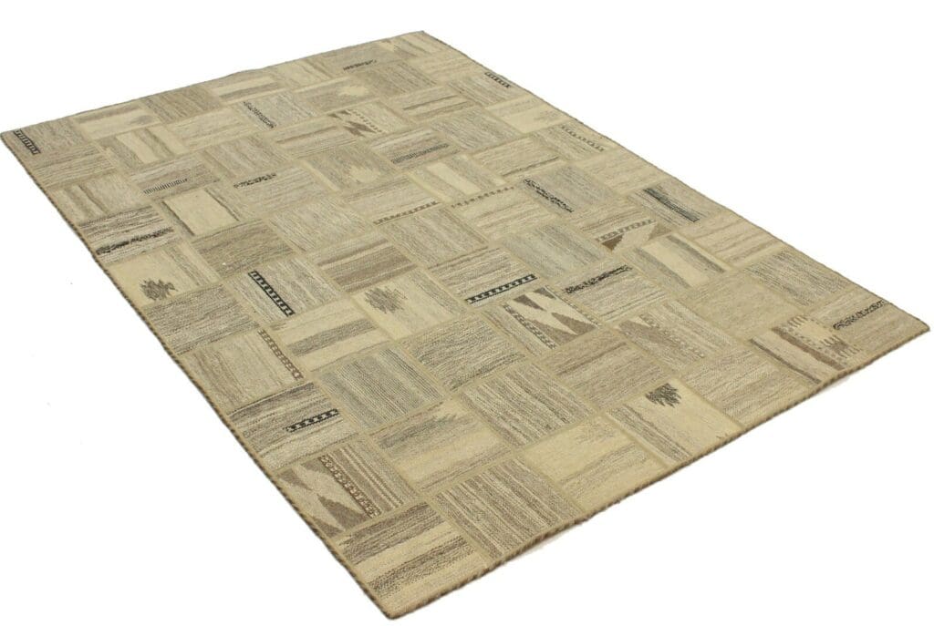 Orientteppich 198x155 cm Wolle handgewebt