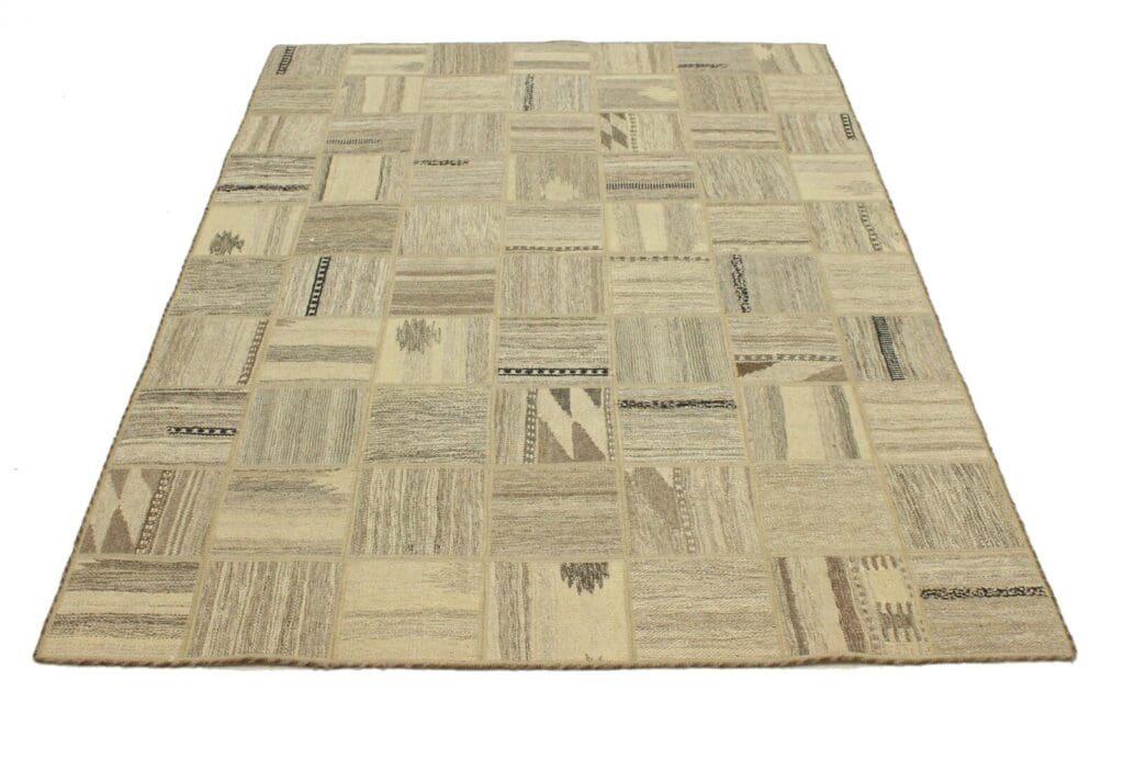 Orientteppich 198x155 cm Wolle handgewebt