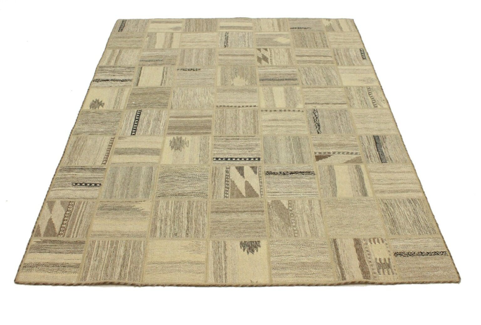 Orientteppich 198x155 cm Wolle handgewebt