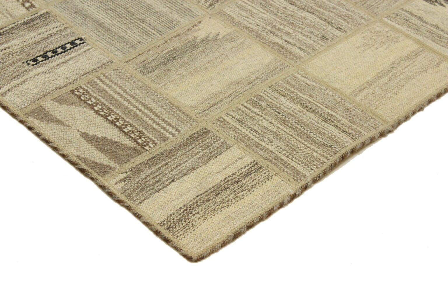 Orientteppich 198x155 cm Wolle handgewebt