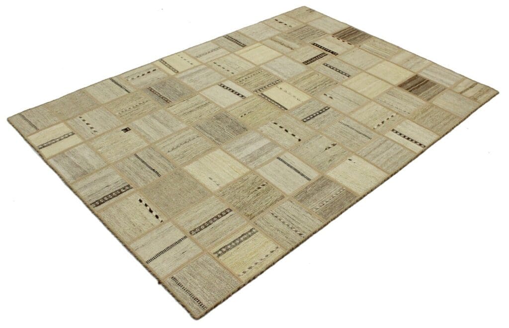 Orientteppich 199 x 139 cm Wolle handgewebt