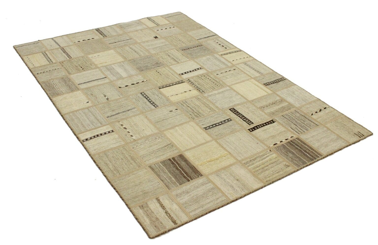Orientteppich 199 x 139 cm Wolle handgewebt