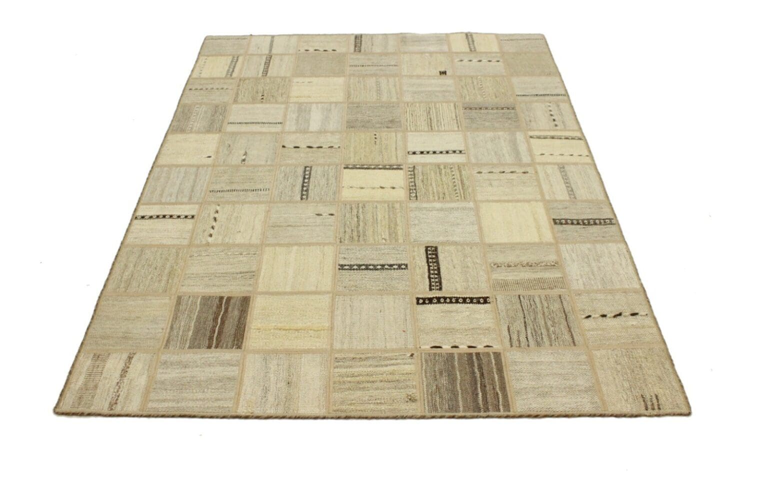 Orientteppich 199 x 139 cm Wolle handgewebt