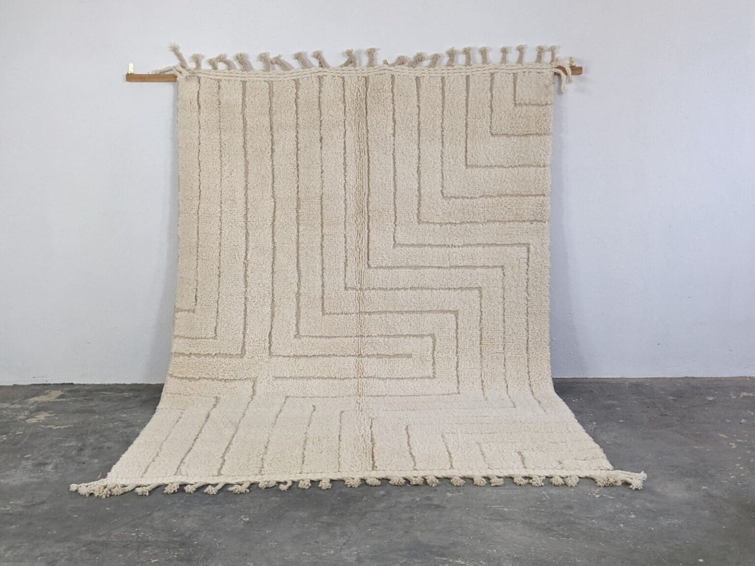 Orientteppich Berber 310 x 215 cm Wolle handgeknüpft