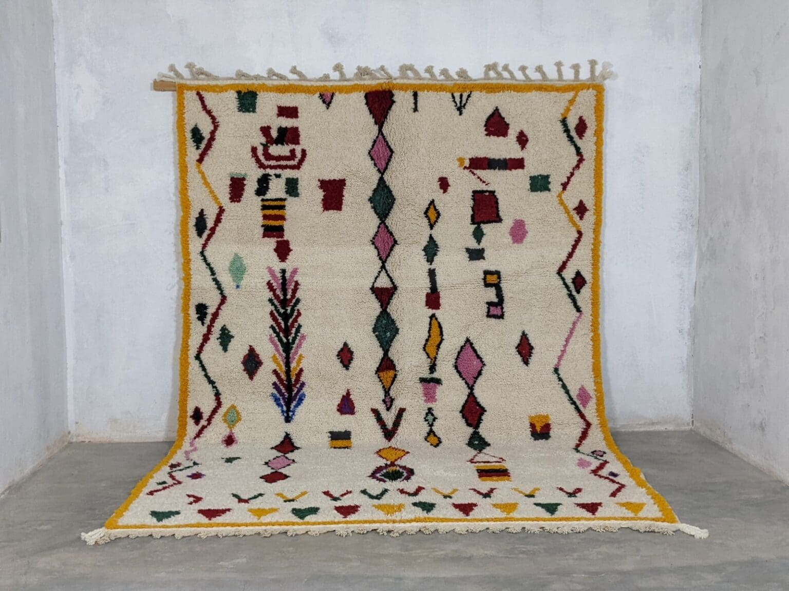 Orientteppich Marokko 295 x 210 cm Wolle handgeknüpft