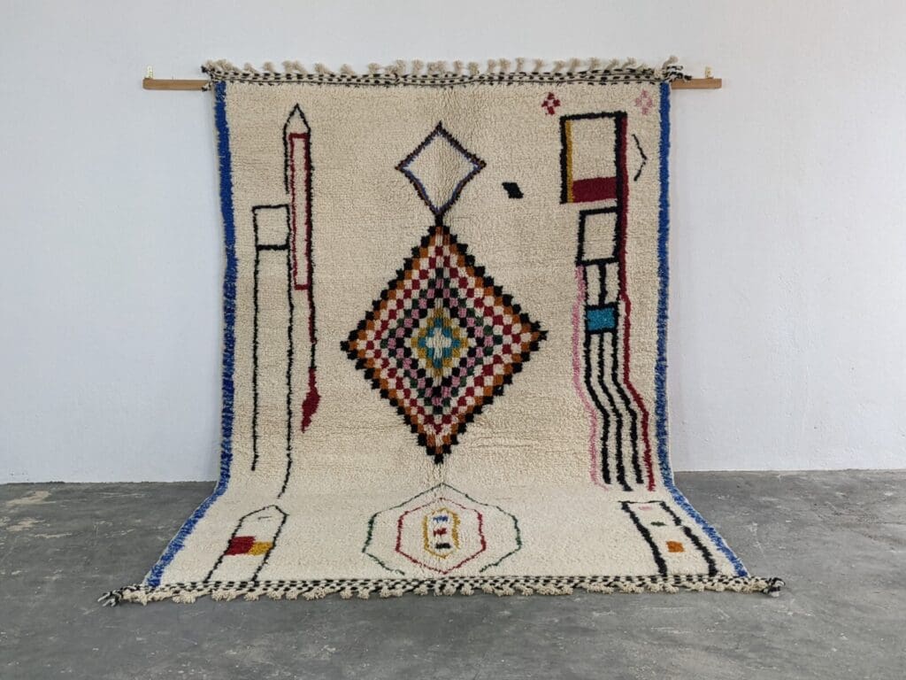 Orientteppich Marokko 305 x 200 cm Wolle handgeknüpft