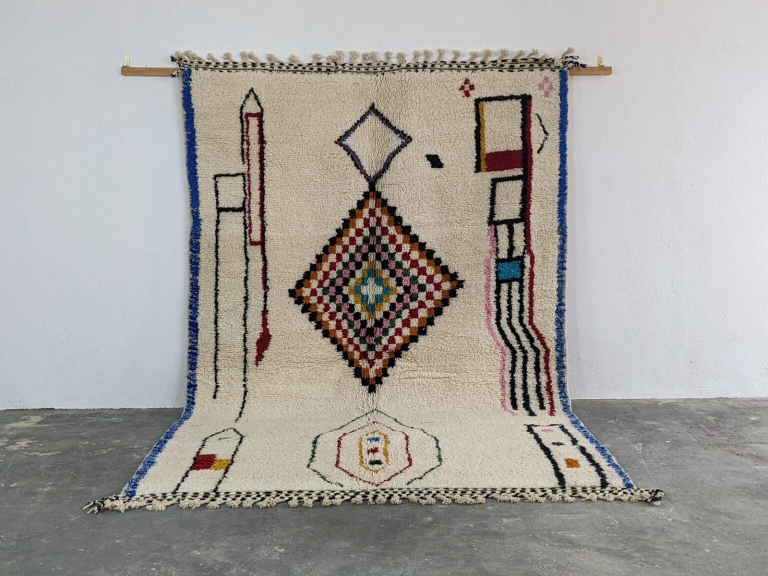 Orientteppich Marokko 305 x 200 cm Wolle handgeknüpft