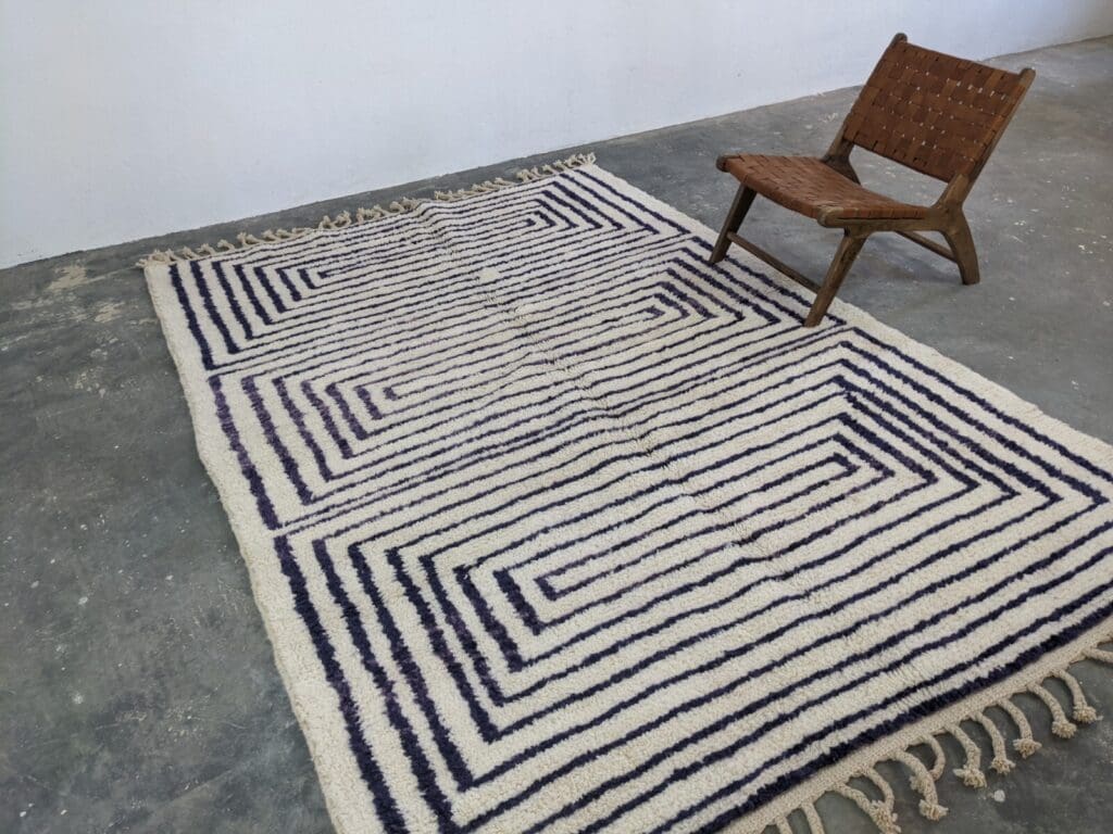 Orientteppich Beni Ourain 315 x 215 cm Wolle handgeknüpft