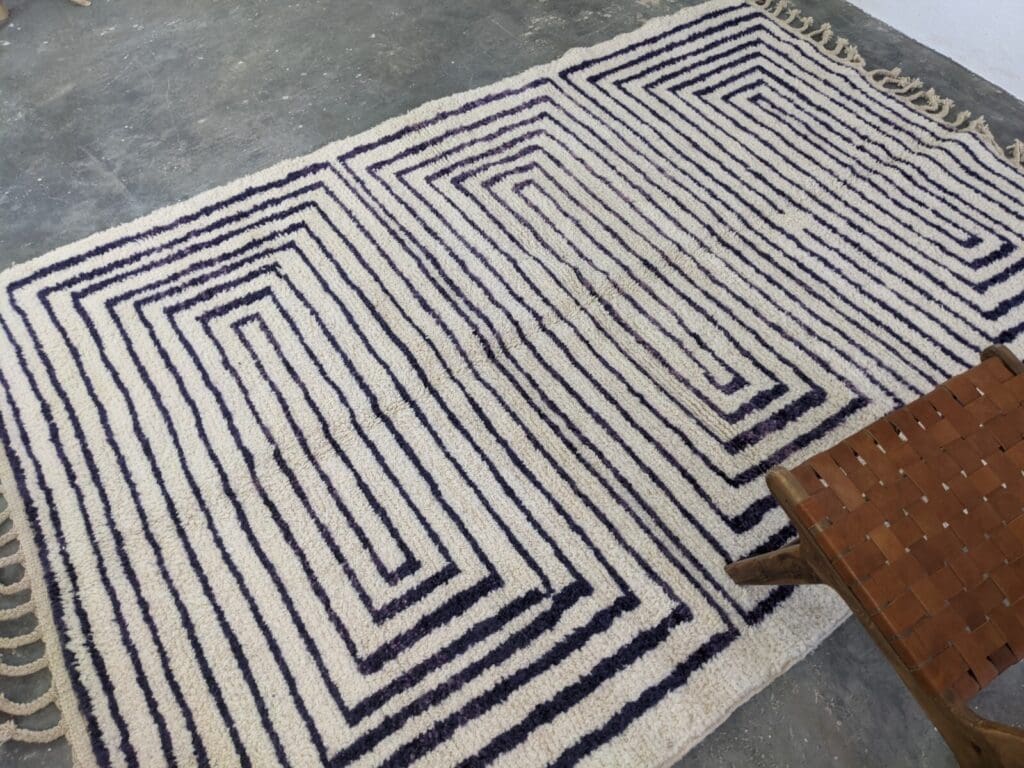 Orientteppich Beni Ourain 315 x 215 cm Wolle handgeknüpft