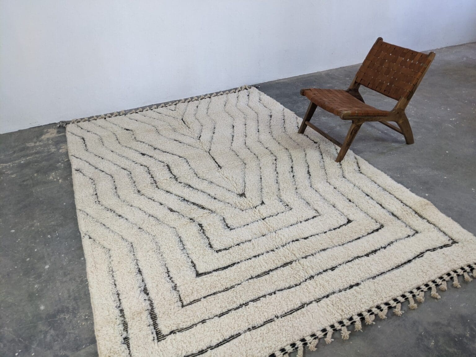 Orientteppich Marokko 305 x 210 cm Wolle handgeknüpft