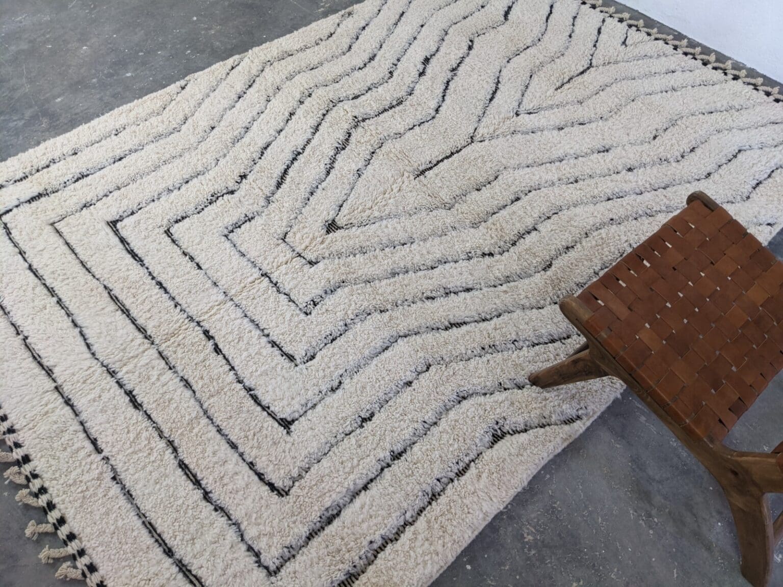 Orientteppich Marokko 305 x 210 cm Wolle handgeknüpft
