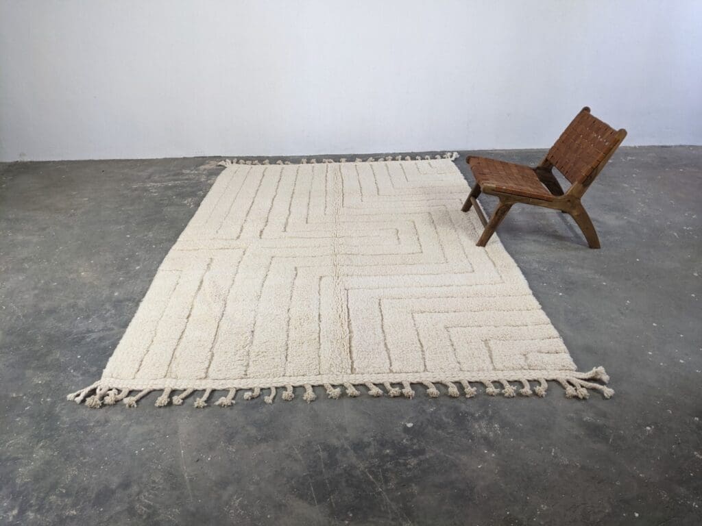 Orientteppich Berber 310 x 215 cm Wolle handgeknüpft