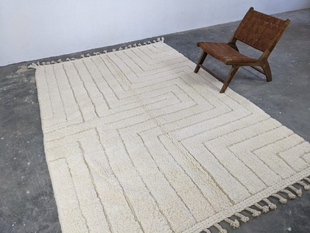 Orientteppich Berber 310 x 215 cm Wolle handgeknüpft