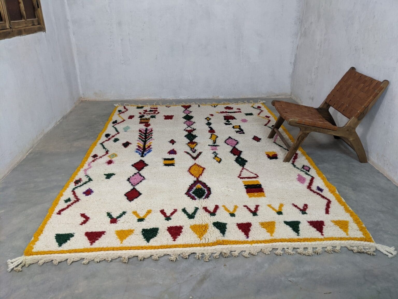 Orientteppich Marokko 295 x 210 cm Wolle handgeknüpft