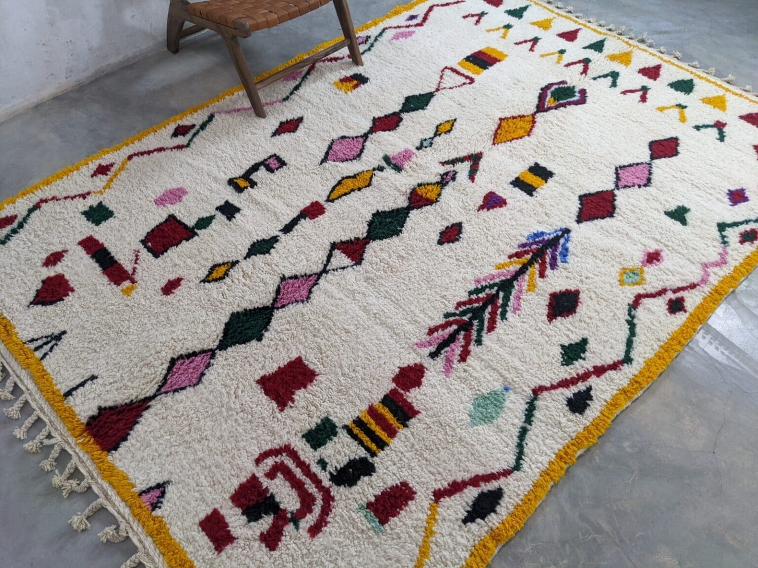 Orientteppich Marokko 295 x 210 cm Wolle handgeknüpft