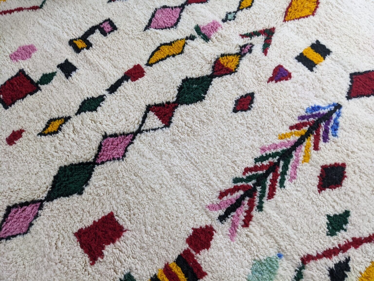 Orientteppich Marokko 295 x 210 cm Wolle handgeknüpft