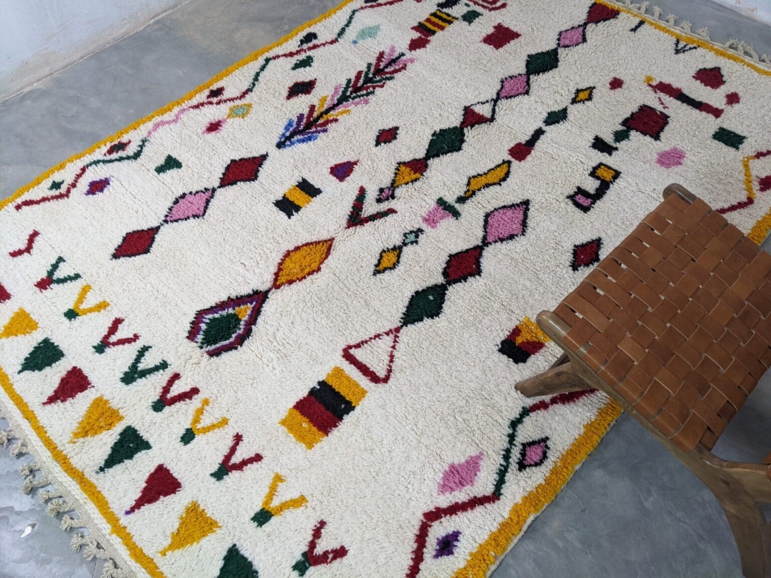 Orientteppich Marokko 295 x 210 cm Wolle handgeknüpft