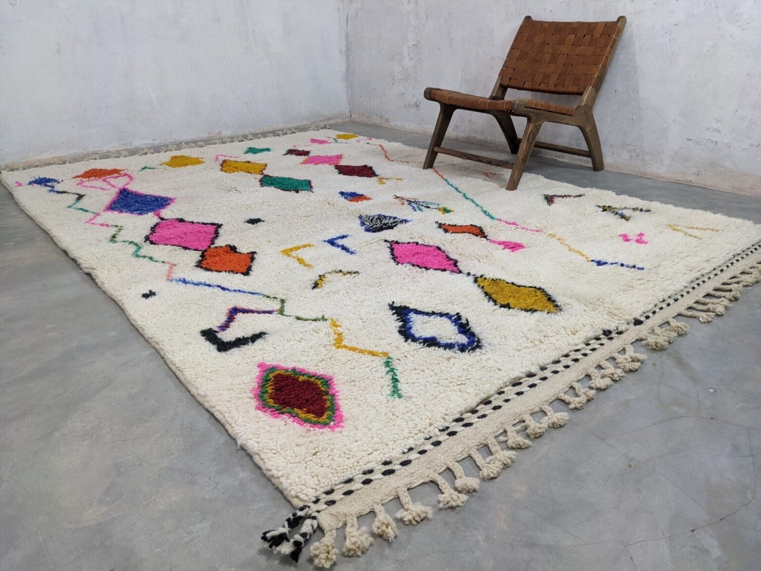 Orientteppich Berber 310x205 cm Wolle handgeknüpft