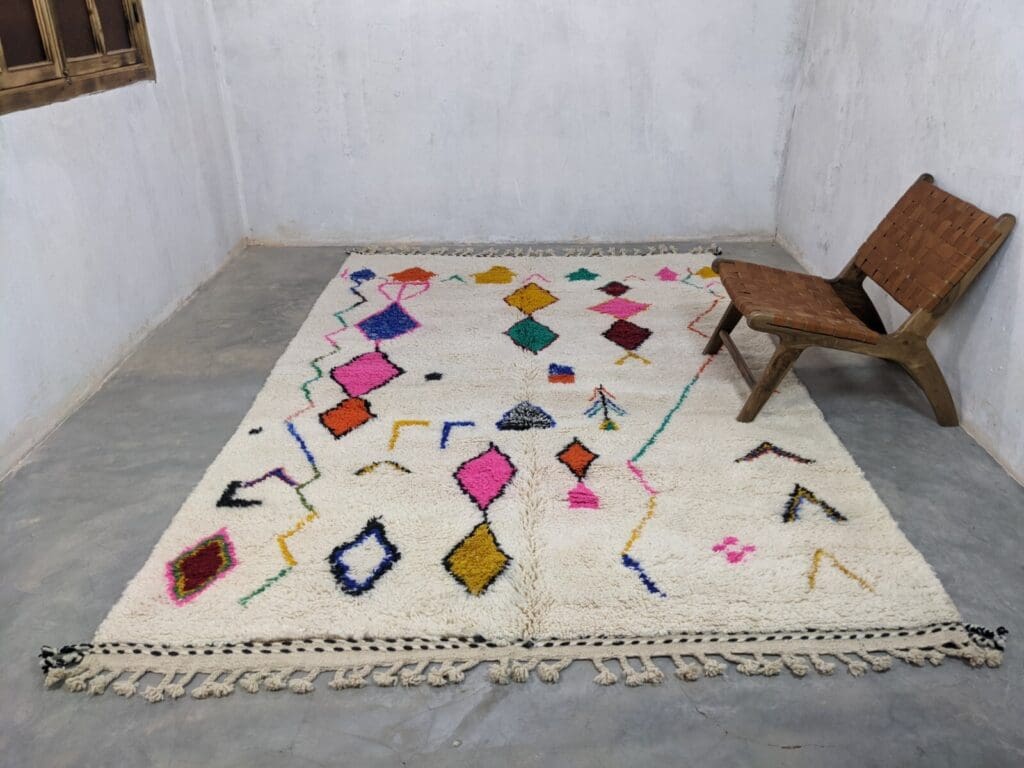 Orientteppich Berber 310x205 cm Wolle handgeknüpft
