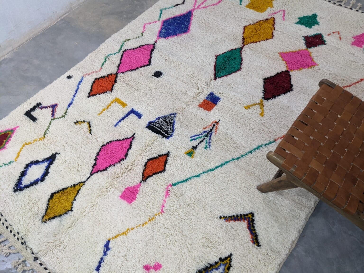 Orientteppich Berber 310x205 cm Wolle handgeknüpft