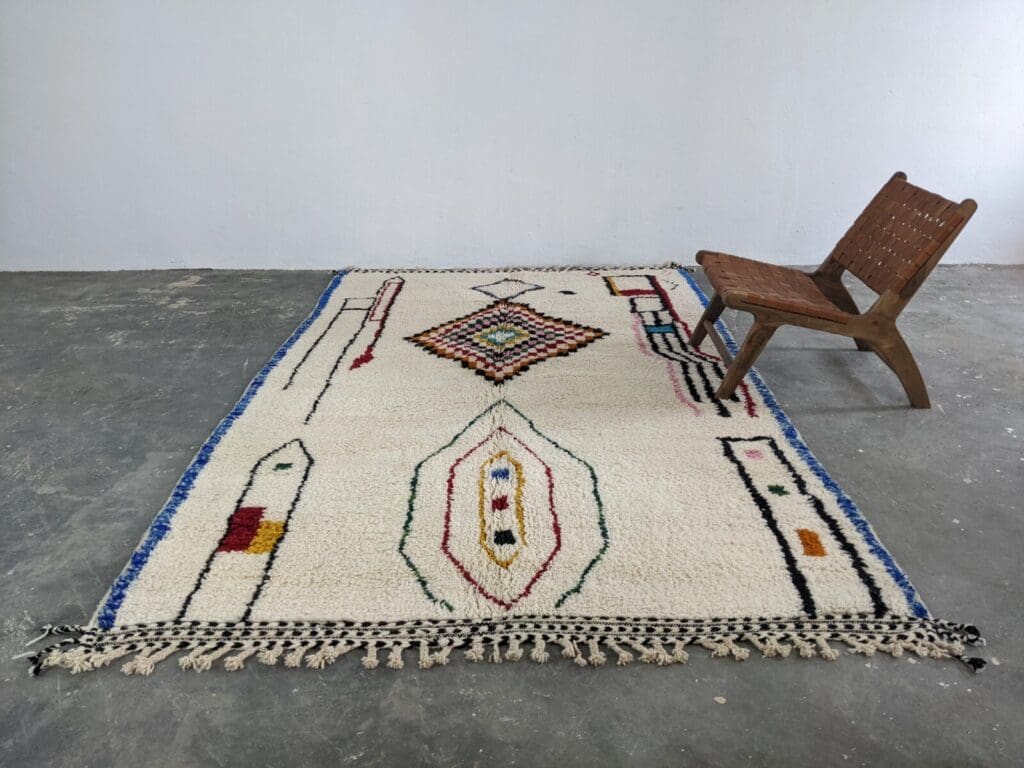 Orientteppich Marokko 305 x 200 cm Wolle handgeknüpft