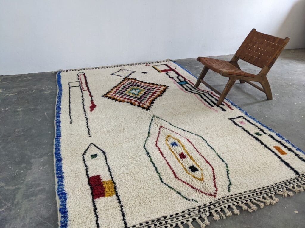 Orientteppich Marokko 305 x 200 cm Wolle handgeknüpft