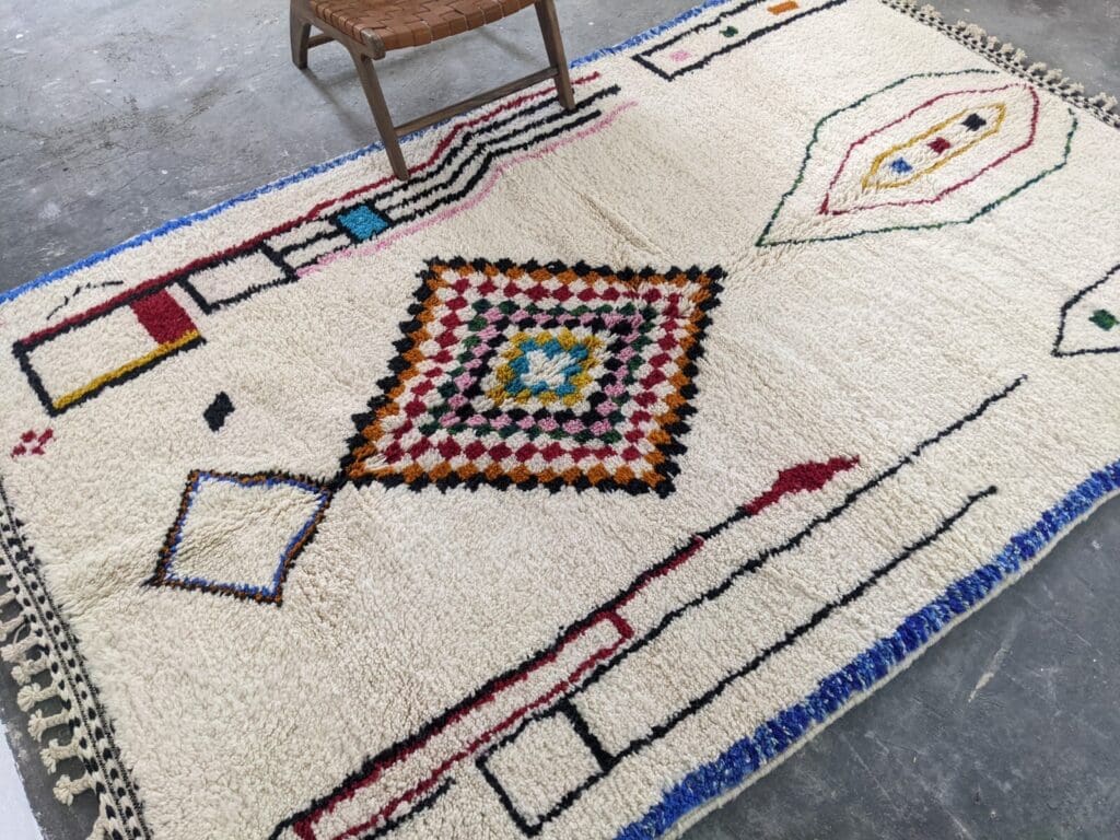 Orientteppich Marokko 305 x 200 cm Wolle handgeknüpft