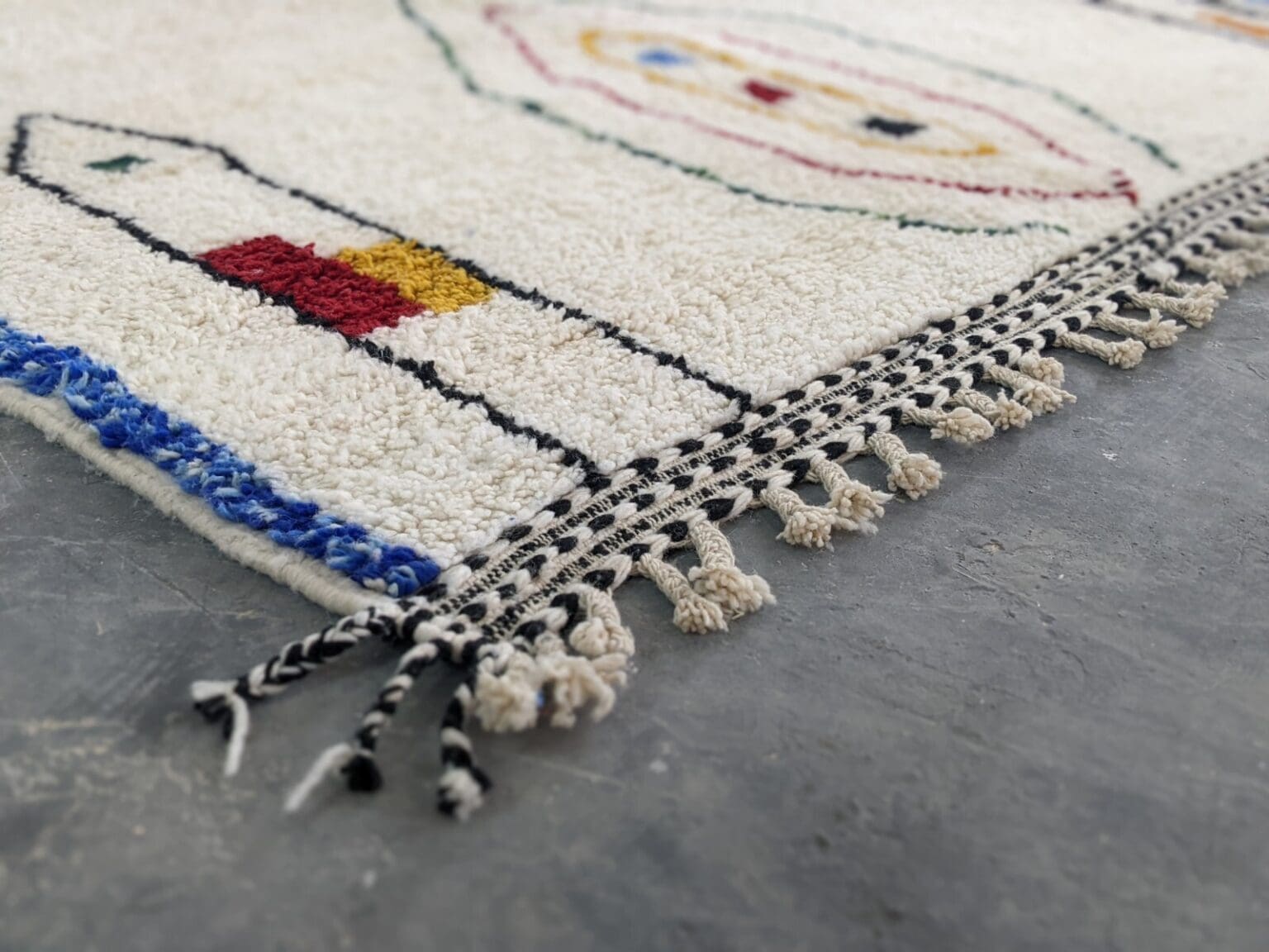 Orientteppich Marokko 305 x 200 cm Wolle handgeknüpft