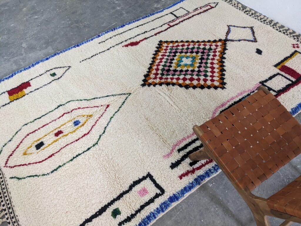 Orientteppich Marokko 305 x 200 cm Wolle handgeknüpft