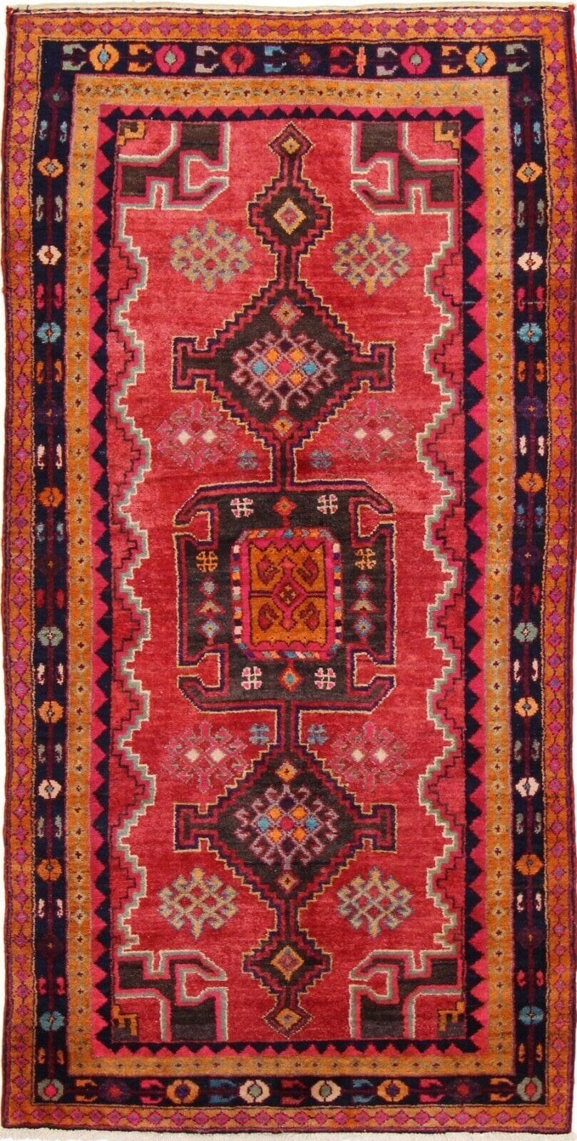 handgeknupfter-perserteppich-hamedan-256-x-130-cm-orientteppich Perserteppich Hamedan 256 x 130 cm Wolle handgeknüpft