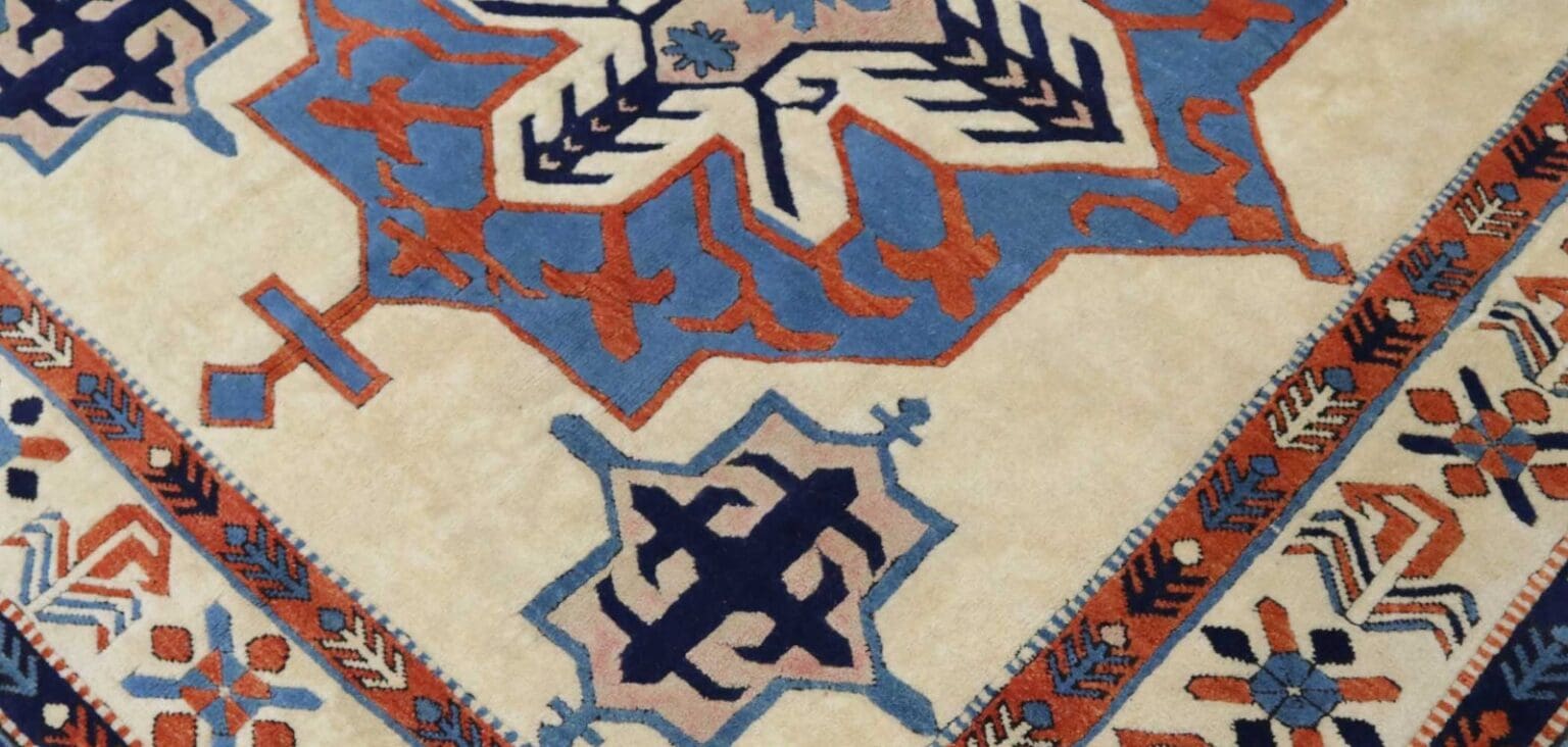 antiker-kaukasischer-shirvan-teppich-203x200cm-handgeknupft-6 Orientteppich Shirvan 203 x 200 cm Wolle handgeknüpft