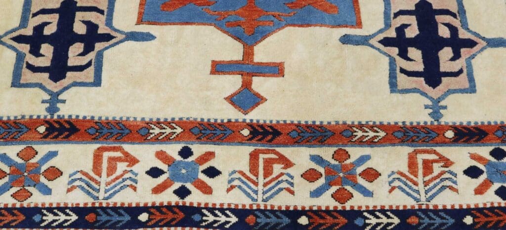 antiker-kaukasischer-shirvan-teppich-203x200cm-handgeknupft-7 Orientteppich Shirvan 203 x 200 cm Wolle handgeknüpft