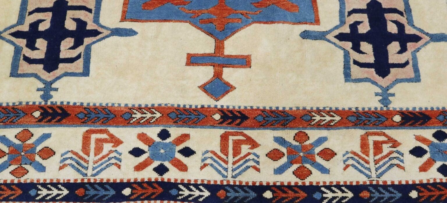 antiker-kaukasischer-shirvan-teppich-203x200cm-handgeknupft-7 Orientteppich Shirvan 203 x 200 cm Wolle handgeknüpft