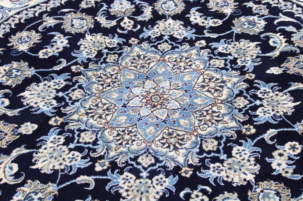 Perserteppich Nain Kaschmir 200 x 200 cm Wolle handgeknüpft