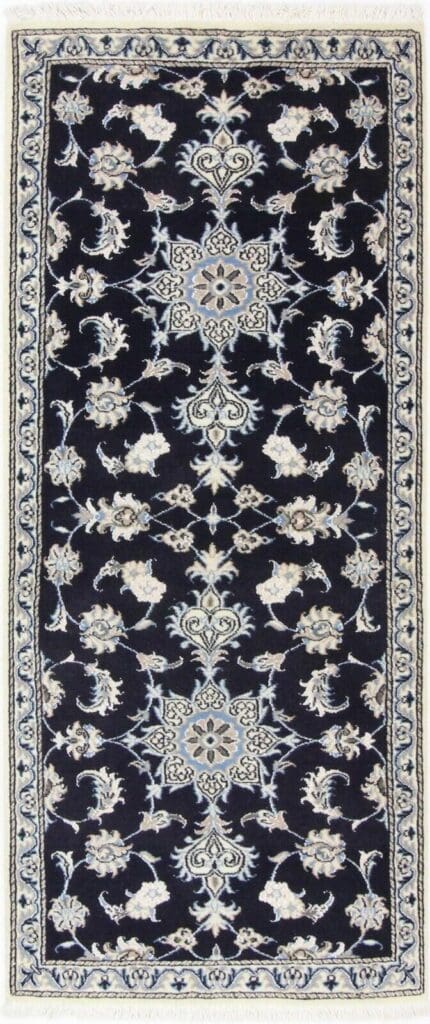 Perserteppich Nain Kaschmir 198x77 cm Wolle handgeknüpft