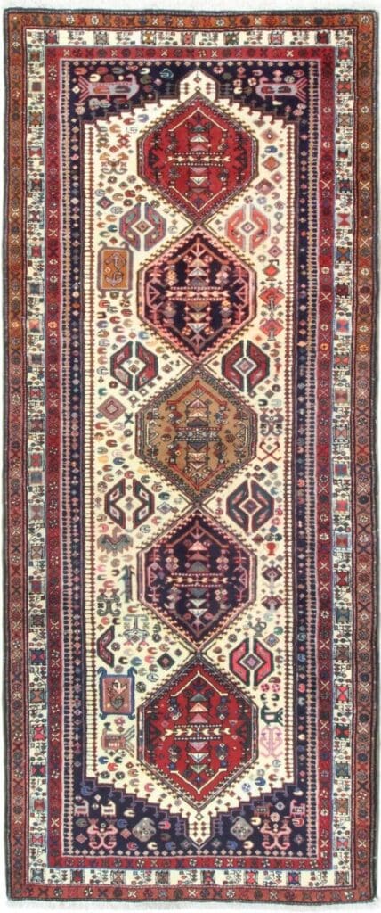 Perserteppich Ardebil 302 x 127 cm Wolle handgeknüpft