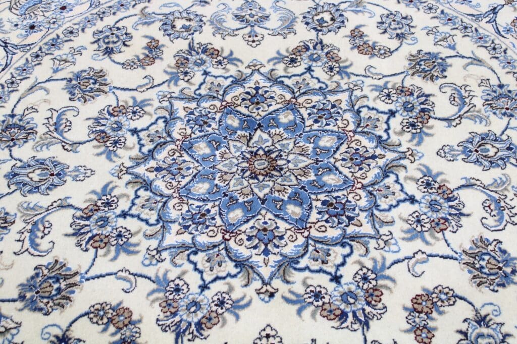Perserteppich Nain Kaschmir 200x200 cm Wolle handgeknüpft