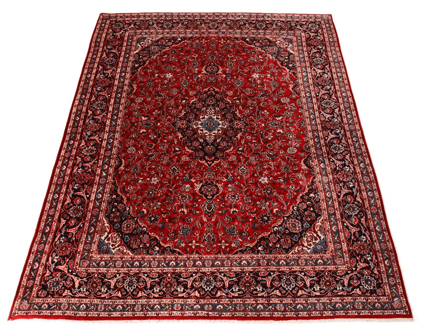 Perserteppich Mashad 378 x 295 cm Wolle handgeknüpft