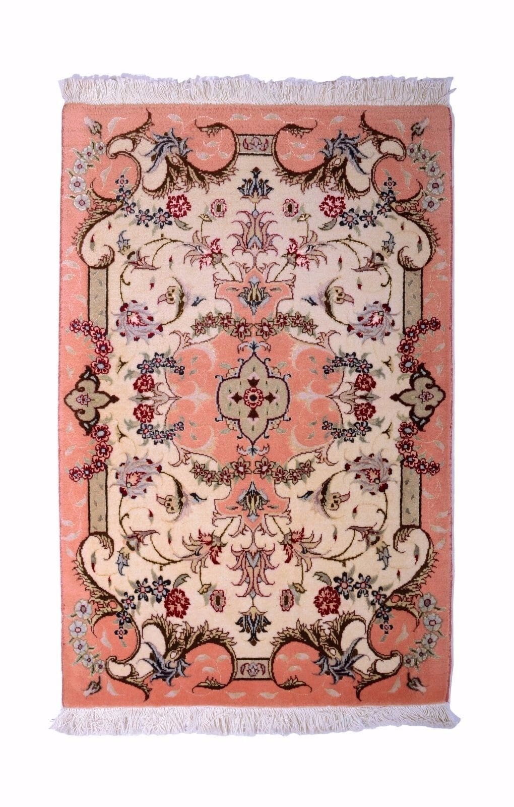 Perserteppich Tabriz 96x62 cm Wolle Seide handgeknüpft