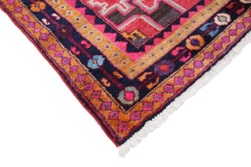 handgeknupfter-perserteppich-hamedan-256-x-130-cm-orientteppich-4 Perserteppich Hamedan 256 x 130 cm Wolle handgeknüpft