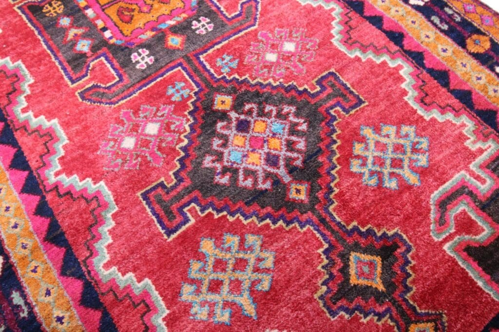 handgeknupfter-perserteppich-hamedan-256-x-130-cm-orientteppich-5 Perserteppich Hamedan 256 x 130 cm Wolle handgeknüpft