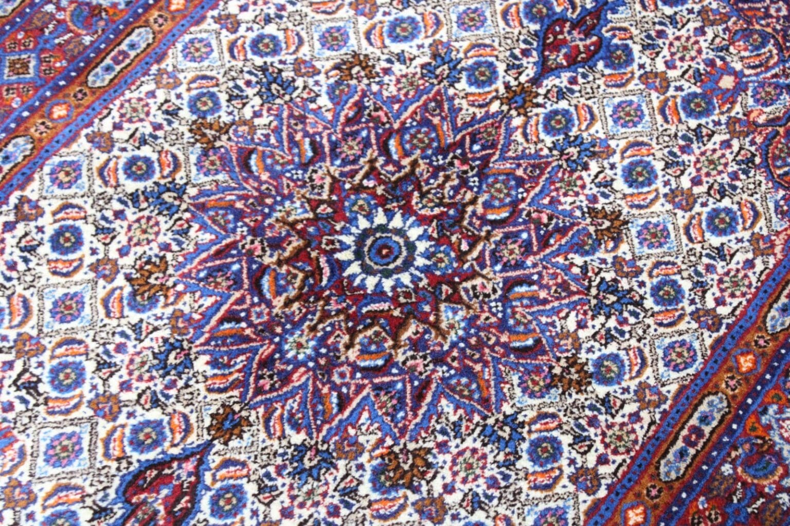 Perserteppich Moud 140 x 100 cm Wolle handgeknüpft