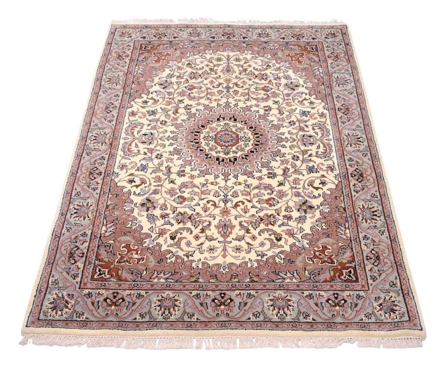 Orientteppich 192x140 cm Wolle handgeknüpft