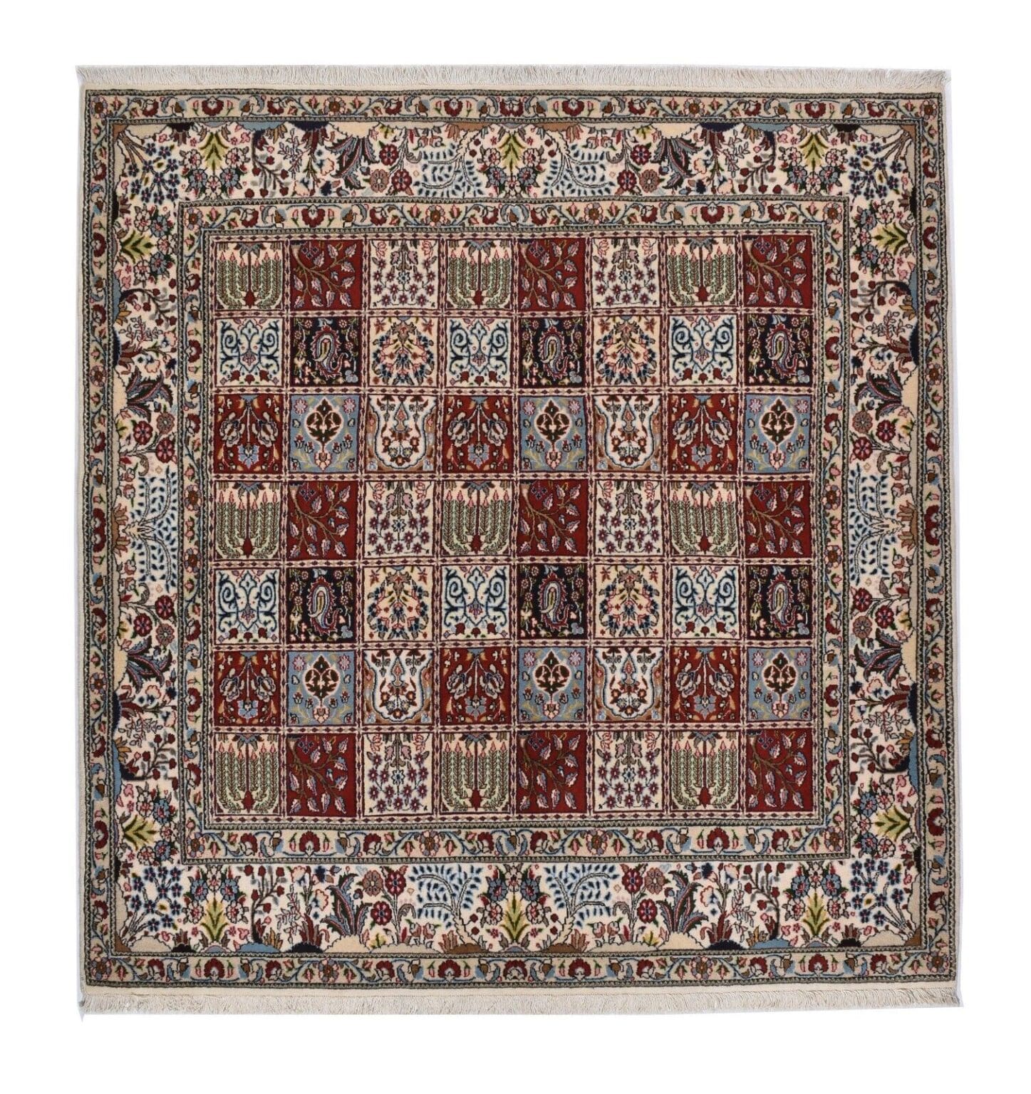 orientteppich-200-x-191-cm-moud-300000-knoten-handgeknupft Perserteppich Moud 200 x 191 cm Wolle handgeknüpft